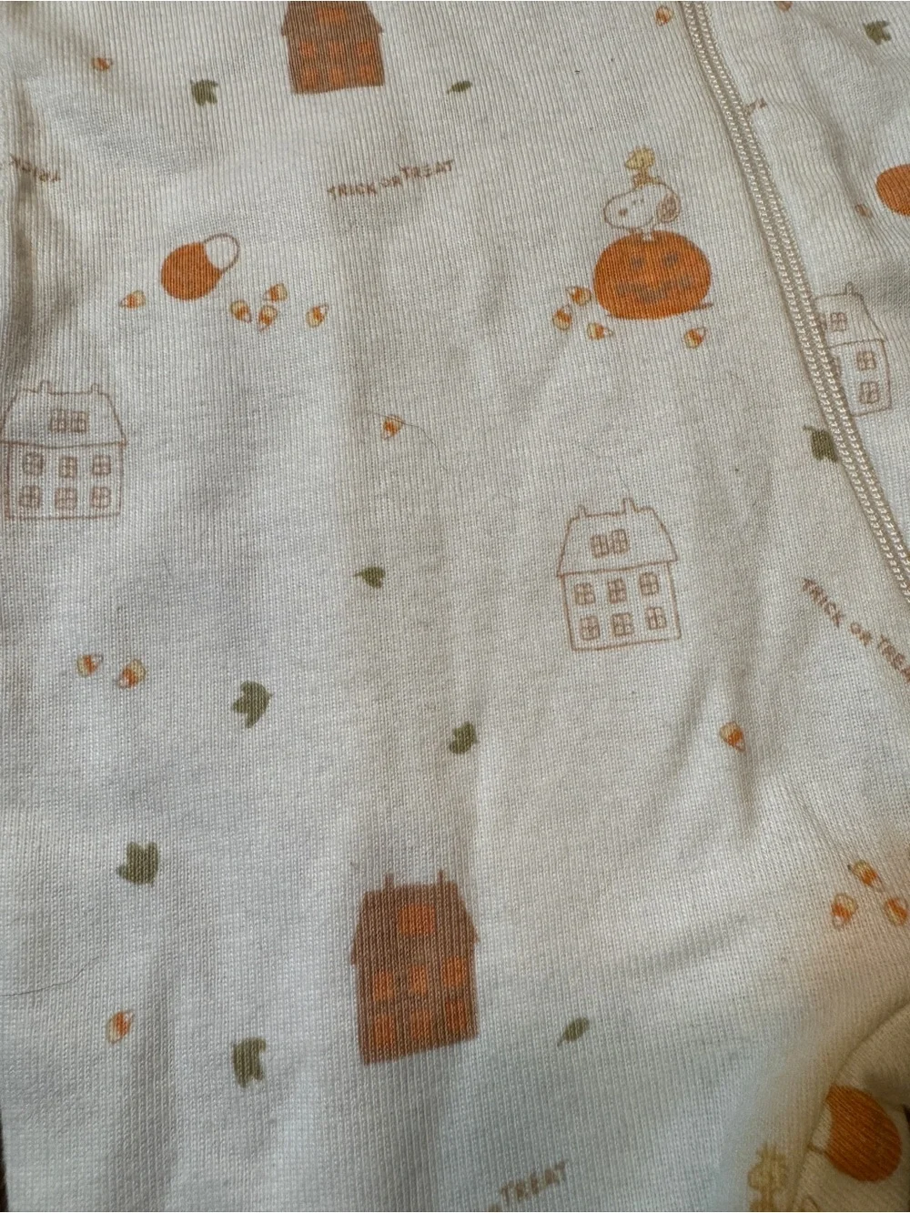NWT - Little Snoopy Baby 0–3M Fall Halloween Footed Sleeper